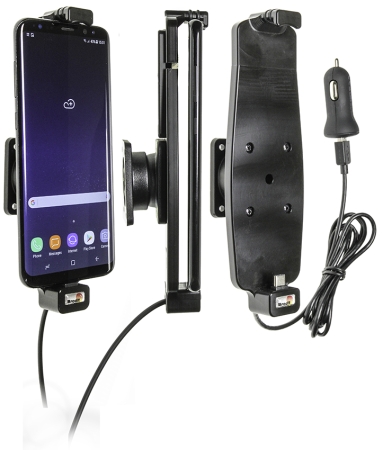 Brodit Aktiv hållare med USB-kabel och cigg-adapter, Samsung Galaxy S10+/S8+/S9+ i gruppen Billjud / Smartphone i bil / Mobilhållare hos BRL (240521965)