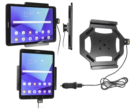 Brodit Aktiv hållare med USB-kabel och cigg-adapter, Samsung Galaxy Tab S3 9.7 SM-T820/SM-T825  i gruppen Billjud / Smartphone i bil / Mobilhållare hos BRL (240521968)