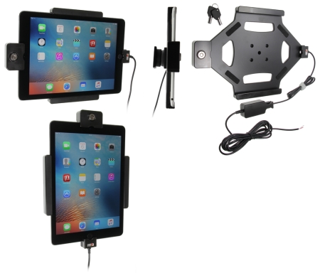Brodit Hållare med nyckel-lås, Apple iPad Air 2 (A1566, A1567)/Pro 9.7 (A1673, A1674, A1675) i gruppen Billjud / Smartphone i bil / Mobilhållare hos BRL (240536684)