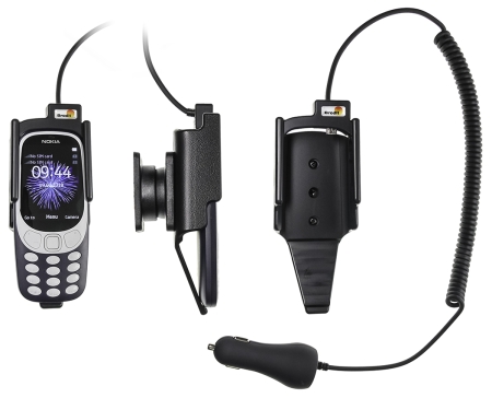 Brodit Aktiv hållare med cigg-kontakt, Nokia 3310 (2017)
