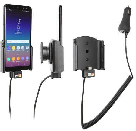 Brodit Aktiv hållare med cigg-kontakt, Samsung Galaxy A8 (2018)  i gruppen Billjud / Smartphone i bil / Mobilhållare hos BRL (240712035)