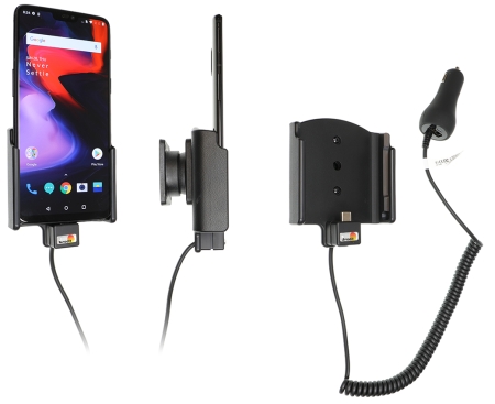 Brodit Aktiv hållare med cigg-kontakt, OnePlus 6/6T i gruppen Billjud / Smartphone i bil / Mobilhållare hos BRL (240712059)
