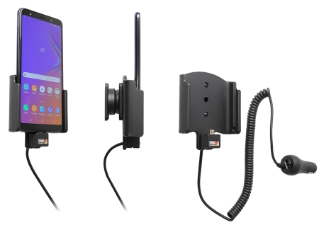Brodit Aktiv hållare med cigg-kontakt, Samsung Galaxy A7 2018 (SM-A750)  i gruppen Billjud / Smartphone i bil / Mobilhållare hos BRL (240712098)