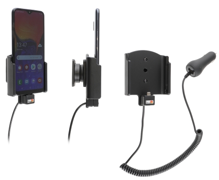 Brodit Aktiv hållare med cigg-kontakt, Samsung Galaxy A10 (SM-A105)  i gruppen Billjud / Smartphone i bil / Mobilhållare hos BRL (240712139)