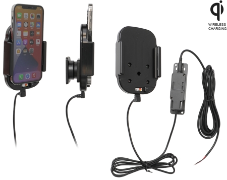 Brodit Qi trådlös aktiv hållare för fast installation, Apple iPhone 12/12 Pro i gruppen Billjud / Smartphone i bil / Mobilhållare hos BRL (240719235)