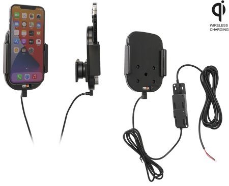 Brodit Qi trådlös aktiv hållare för fast installation, Apple iPhone 12 Pro Max  i gruppen Billjud / Smartphone i bil / Mobilhållare hos BRL (240719236)