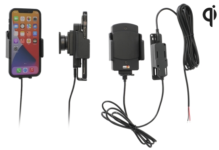 Brodit Qi trådlös aktiv hållare för fast installation, Apple/Google/Huawei/Oppo/Samsung i gruppen Billjud / Smartphone i bil / Mobilhållare hos BRL (240719300)