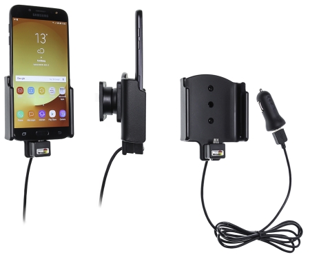Brodit Aktiv hållare med USB-kabel och cigg-adapter, Samsung Galaxy J7 (2017) Sm-J730F  i gruppen Billjud / Smartphone i bil / Mobilhållare hos BRL (240721004)