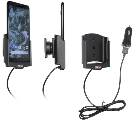 Brodit Aktiv hållare med USB-kabel och cigg-adapter, Google Pixel 3  i gruppen Billjud / Smartphone i bil / Mobilhållare hos BRL (240721088)