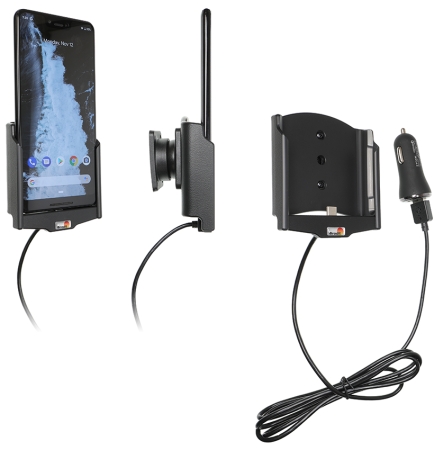 Brodit Aktiv hållare med USB-kabel och cigg-adapter, Google Pixel 3 XL  i gruppen Billjud / Smartphone i bil / Mobilhållare hos BRL (240721089)