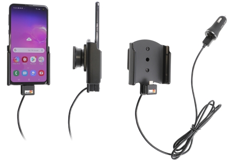 Brodit Aktiv hållare med USB-kabel och cigg-adapter, Samsung Galaxy S10e  i gruppen Billjud / Smartphone i bil / Mobilhållare hos BRL (240721117)