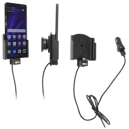 Brodit Aktiv hållare med USB-kabel och cigg-adapter, Huawei P30 Pro  i gruppen Billjud / Smartphone i bil / Mobilhållare hos BRL (240721121)