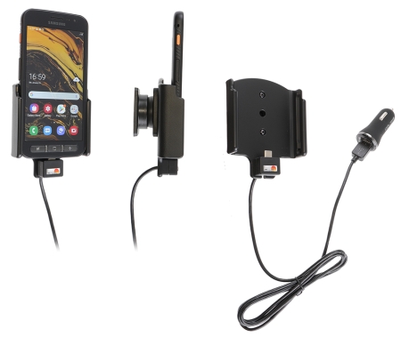 Brodit Aktiv hållare med USB-kabel och cigg-adapter, Samsung Galaxy XCover 4s  i gruppen Billjud / Smartphone i bil / Mobilhållare hos BRL (240721133)