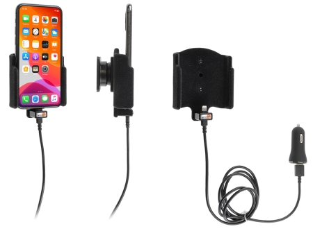 Brodit Aktiv hållare med USB-kabel och cigg-adapter, Apple iPhone 11 Pro  i gruppen Billjud / Smartphone i bil / Mobilhållare hos BRL (240721161)