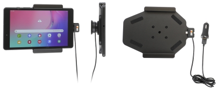 Brodit Aktiv hållare med USB-kabel och cigg-adapter, Samsung Galaxy Tab A 8.0 (2019 SM-T290/SM-T295)  i gruppen Billjud / Smartphone i bil / Mobilhållare hos BRL (240721162)