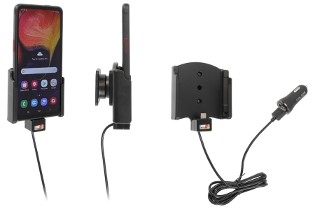 Brodit Aktiv hållare med USB-kabel och cigg-adapter, Samsung Galaxy Xcover Pro SM-G715  i gruppen Billjud / Smartphone i bil / Mobilhållare hos BRL (240721178)