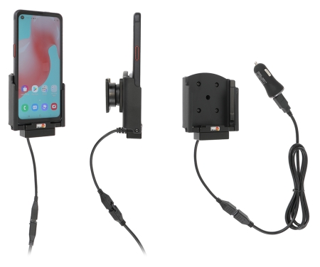Brodit Aktiv hållare med USB-kabel och cigg-adapter, Samsung Galaxy Xcover Pro SM-G715  i gruppen Billjud / Smartphone i bil / Mobilhållare hos BRL (240721207)