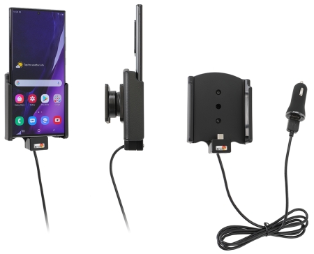 Brodit Aktiv hållare med USB-kabel och cigg-adapter, Samsung Galaxy Note 20 Ultra 5G  i gruppen Billjud / Smartphone i bil / Mobilhållare hos BRL (240721222)