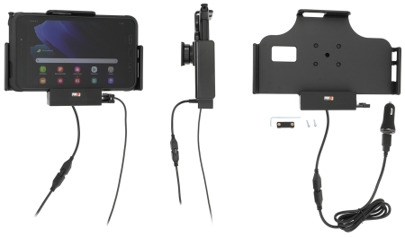 Brodit Aktiv hållare med USB-kabel och cigg-adapter, Samsung Galaxy Tab Active 2 SM-T390/SM-T395/3 SM-T570/SM-T575 i gruppen Billjud / Smartphone i bil / Mobilhållare hos BRL (240721225)