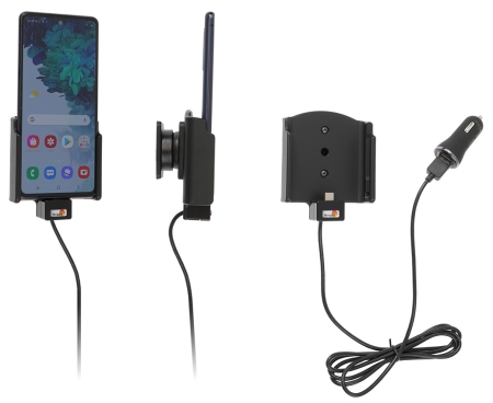 Brodit Aktiv hållare med USB-kabel och cigg-adapter, Samsung Galaxy S20 FE (SM-G780/SM-G781)  i gruppen Billjud / Smartphone i bil / Mobilhållare hos BRL (240721240)