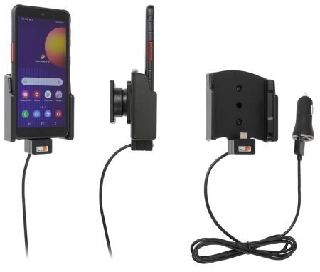Brodit Aktiv hållare med USB-kabel och cigg-adapter, Samsung Galaxy Xcover 5  i gruppen Billjud / Smartphone i bil / Mobilhållare hos BRL (240721242)