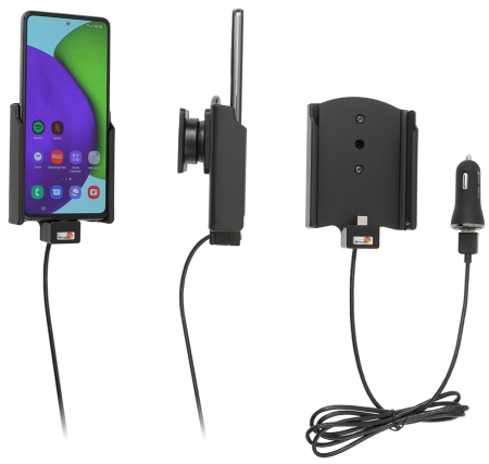 Brodit Aktiv hållare med USB-kabel och cigg-adapter, Samsung Galaxy A52 SM-A52F/DS/A52S 5G SM-A528B. SM-A528B/DS i gruppen Billjud / Smartphone i bil / Mobilhållare hos BRL (240721256)