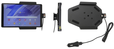 Brodit Aktiv hållare med USB-kabel och cigg-adapter, Samsung Galaxy Tab A7 Lite SM-T220/SM-T225  i gruppen Billjud / Smartphone i bil / Mobilhållare hos BRL (240721264)