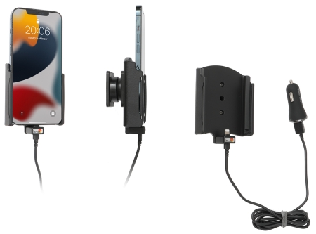 Brodit Aktiv hållare med USB-kabel och cigg-adapter, Apple iPhone 13 Pro Max/14 Plus/14 Pro Max i gruppen B2B Winn Scandinavia hos BRL (240721277)
