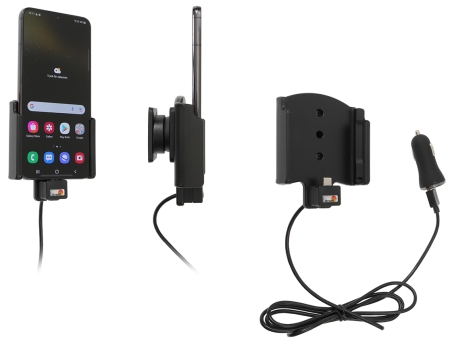 Brodit Aktiv hållare med USB-kabel och cigg-adapter, Samsung Galaxy S22+ 5G (SM-S906B/SM-S906B/DS)  i gruppen Billjud / Smartphone i bil / Mobilhållare hos BRL (240721294)