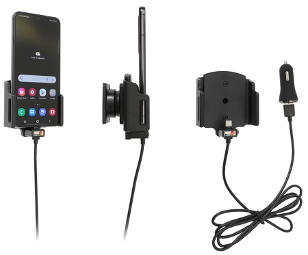 Brodit Aktiv hållare med USB-kabel och cigg-adapter, Samsung Galaxy S22 5G SM-S901B/SM-S901B/DS  i gruppen Billjud / Smartphone i bil / Mobilhållare hos BRL (240721298)