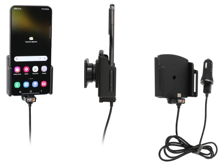 Brodit Aktiv hållare med USB-kabel och cigg-adapter, Samsung Galaxy S22+ 5G (SM-S906B/SM-S906B/DS)  i gruppen Billjud / Smartphone i bil / Mobilhållare hos BRL (240721299)