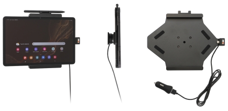 Brodit Aktiv hållare med USB-kabel och cigg-adapter, Samsung Galaxy Tab S8 SM-X700  i gruppen Billjud / Smartphone i bil / Mobilhållare hos BRL (240721308)
