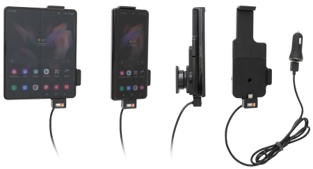 Brodit Aktiv hållare med USB-kabel och cigg-adapter, Samsung Galaxy Z Fold4 5G/Fold5 i gruppen Billjud / Smartphone i bil / Mobilhållare hos BRL (240721327)
