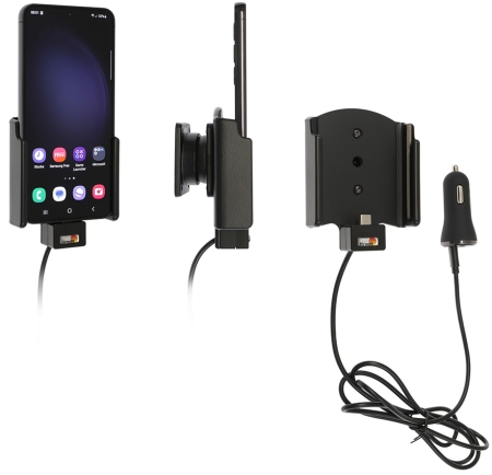 Brodit Aktiv hållare med USB-kabel och cigg-adapter, Samsung Galaxy S23 SM-S911B/DS  i gruppen Billjud / Smartphone i bil / Mobilhållare hos BRL (240721344)