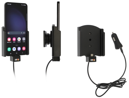 Brodit Aktiv hållare med USB-kabel och cigg-adapter, Samsung Galaxy S23+ SM-S916B/DS  i gruppen Billjud / Smartphone i bil / Mobilhållare hos BRL (240721345)
