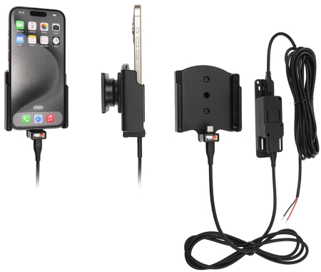 Brodit Aktiv hållare för fast installation, Apple iPhone 15/15 Pro i gruppen Billjud / Smartphone i bil / Mobilhållare hos BRL (240727369)