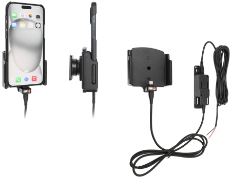 Brodit Aktiv hållare för fast installation, Apple iPhone 15 Plus/15 Pro Max/16 Plus/16 Pro Max i gruppen Billjud / Smartphone i bil / Mobilhållare hos BRL (240727371)