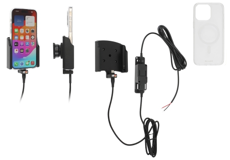 Brodit Mobilskal med Aktiv hållare för fast installation, Apple iPhone 15 Pro Max  i gruppen Billjud / Smartphone i bil / Mobilhållare hos BRL (240727396)