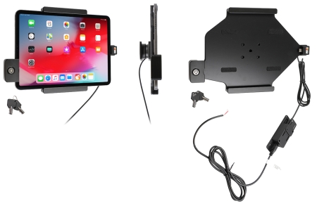 Brodit Hållare med nyckel-lås, Apple iPad Air 11 (A2902, A2903, A2904)/Air 11 2025 M3 (A3266, A3267, A2370)/Air 4th Gen (A2072, A2316, A2324, A2325)/Air 5th Gen (A2588, A2589, A2591)/Pro 11 2018 (A1980, A2013, A1934, A1979)/Pro 11 2020 2nd Generation  (A2 i gruppen Billjud / Smartphone i bil / Mobilhållare hos BRL (240736094)