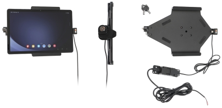 Brodit Hållare med nyckel-lås, Samsung Galaxy Tab A9+ 11 SM-X210/SM-X215 LTE/SM-X216 5G  i gruppen Billjud / Smartphone i bil / Mobilhållare hos BRL (240736389)