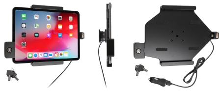 Brodit Hållare med nyckel-lås, Apple iPad Air 11 (A2902, A2903, A2904)/Air 11 2025 M3 (A3266, A3267, A2370)/Air 4th Gen (A2072, A2316, A2324, A2325)/Air 5th Gen (A2588, A2589, A2591)/Pro 11 2018 (A1980, A2013, A1934, A1979)/Pro 11 2020 2nd Generation  (A2 i gruppen Billjud / Smartphone i bil / Mobilhållare hos BRL (240752094)