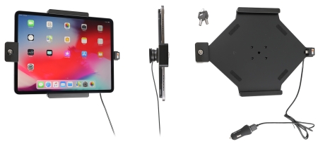 Brodit Hållare med nyckel-lås, Apple iPad Air 13 2024  (A2898, A2899, A2900)/Air 13 2025 M3 (A3268, A3268, A2371)/Pro 12,9 2018 (A1876, A1895, A1983, A2014)/Pro 12.9 2020 (A2069, A2232, A2229)/Pro 12.9 5th Gen 2021 (A2378, A2379, A2461)/Pro 12.9 6th Gen 2 i gruppen Billjud / Smartphone i bil / Mobilhållare hos BRL (240752095)
