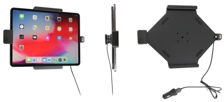 Brodit Hållare med fjäder-lås, Apple iPad Air 13 2024  (A2898, A2899, A2900)/Air 13 2025 M3 (A3268, A3268, A2371)/Pro 12,9 2018 (A1876, A1895, A1983, A2014)/Pro 12.9 2020 (A2069, A2232, A2229)/Pro 12.9 5th Gen 2021 (A2378, A2379, A2461)/Pro 12.9 6th Gen 2 i gruppen Billjud / Smartphone i bil / Mobilhållare hos BRL (240753095)