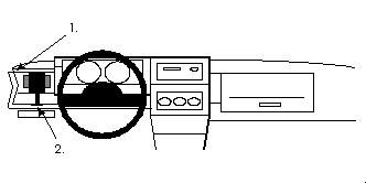 ProClip Monteringsbygel Volkswagen Polo 91-94, Vänster i gruppen Billjud / Vad passar i min bil / Volkswagen / Polo / Polo 1994-1999 hos BRL Electronics (240801913)