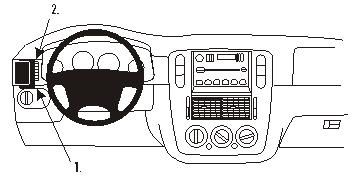 Illustration av interiören i en Ford Explorer 02-05, inklusive instrumentpanel och ratt.