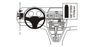 Instrumentbräda för BMW X3 04-10 med peksymboler och kontroller.