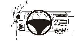 Brodit ProClip, Honda Jazz 05-08 i gruppen Billjud / Vad passar i min bil / Honda / Jazz / Jazz 2002-2009 hos BRL (240803582)
