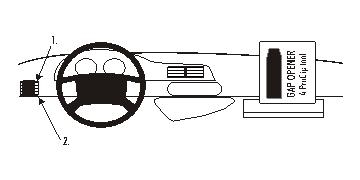 Brodit ProClip, Citroen/Peugeot i gruppen Billjud / Vad passar i min bil / Peugeot / Peugeot Expert / Peugeot Expert 1994-2007 hos BRL (240803801)