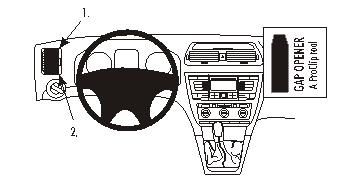 Illustration av Skoda Octavia II interiör med ratt och instrumentpanel.