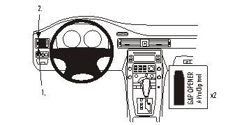 Instrumentbräda med styrning och kontroller för Volvo S80/V70/XC70.